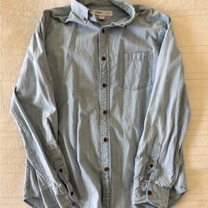 Old Navy Light Blue Casual Button Down Shirt